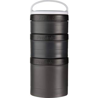 Blenderbottle Prostak Twist N Lock Storage Jars Expansion 3-Pak med aftagelig håndtag 100cc???? sort sort