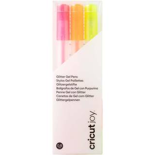 Cricut Joy Glitter Gel Penne 0,8 mm 3-pak - Rosa/orange/gul