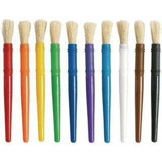 Farve 10pcb Plastik lubne penselb?rster (pakke med 10)