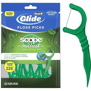 Oral-B Glide med omfang Outlast Dental Floss Picks Mint 225 Picks