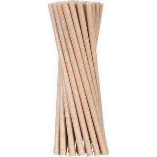 Papirsugerør Ø6x200 Mm Brun Uden Knæk 500 Stk.