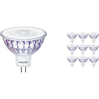 Fordelspakke 10x Philips Corepro LED Spot GU5.3 MR16 7W 621lm 36D - 827 ekstra varm hvid | erstatter 50W