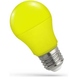 Outlet: Spectrum 5W Farvet LED pære - Gul, matteret, E27