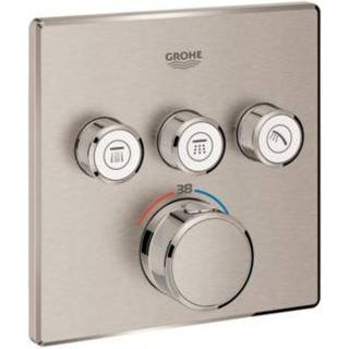 Grohe Grohtherm SmartControl termostatbatteri 158x158mm 3vent Supersteel