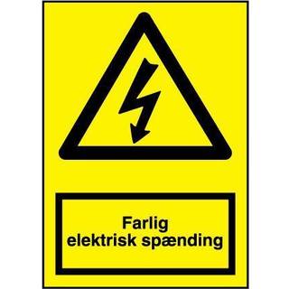 Skilt Lyn Med Tekst Plast Jo Safety