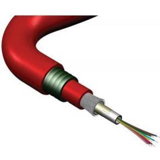 Fiberkabel Unitube 12XOS2 LSZH Fire Survival kabel rød