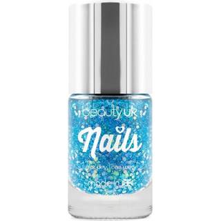 Beauty UK Glitter Nail Polish - Supernova Blue