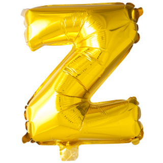 Folie ballon Z, guld 41 cm