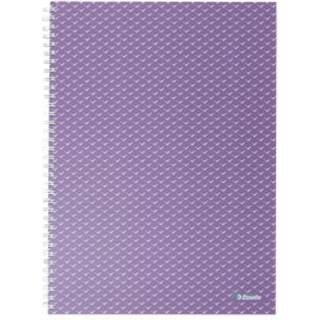 Notesbog Colour'Breeze A4 kvadreret lavendel, Esselte 628479, 4stk