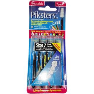 Piksters Mellemrumsbørster 7 stk. 0.9 mm ISO 7 SORT