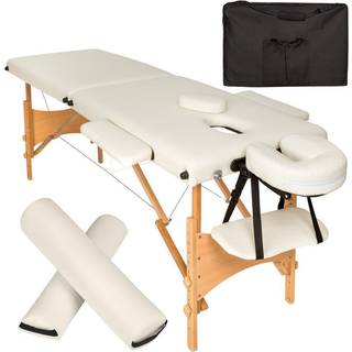 Massagebriks 2 zoner Freddi sæt med 5 cm polstring - beige