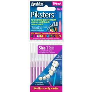 Piksters Mellemrumsbørster 10 stk. 0.40 mm. ISO 1 LILLA