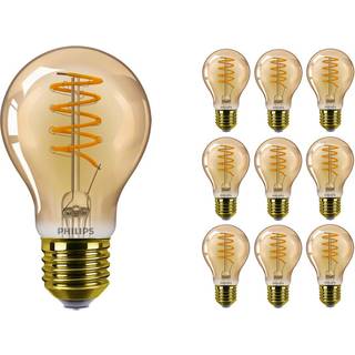 Fordelspakke 10x Philips MASTER Value LED Pære E27 Pære guld 4W 250lm - 918 ekstra varm hvid | bedste farvegengivelse - dæmpbar - erstatter 25W