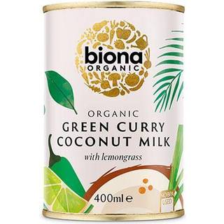 Biona Kokosmælk Grøn Karry m. citrongræs Ø - 400 g
