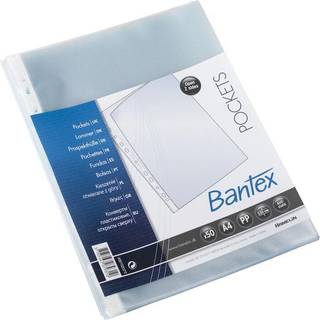 Bantex plastlommer A4 50-pak (På lager i butik)