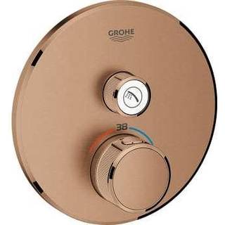 Grohe GRT SmartControl brus Forplade, Termostat med 1 ventil, børstet warm sunset