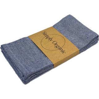 Økologiske viskestykker fra SIMPLY LIVING - OXFORD DENIM BLUE