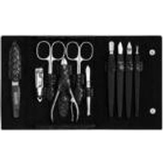 DuKaS Premium Line Solingen 252 Manicure sæt + Leather Sleeve Black - 10 stk.