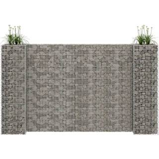 H-formet gabion-plantekasse 260x40x150 cm stål