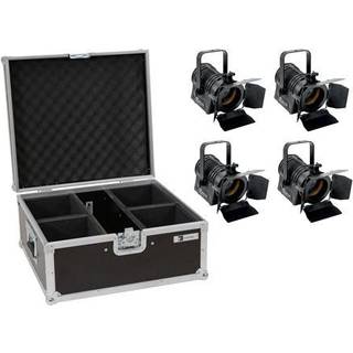 Eurolite Set 4x LED THA-20PC TRC Theater Spot bk + Case TILBUD NU