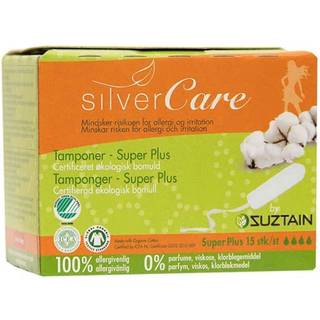 SilverCare Tamponer SuperPlus uden indføringshylster Økologisk - 18 stk.