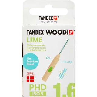 Tandex Woodi Mellemrumsbørster Lime (6 stk)