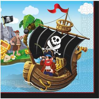 20 stk. Frokostservietter Island Pirates