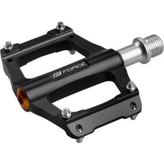 Force Grit Flats pedaler Alu lukkede lejer Sort