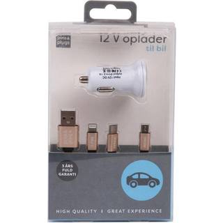 3-i-1 oplader til bil