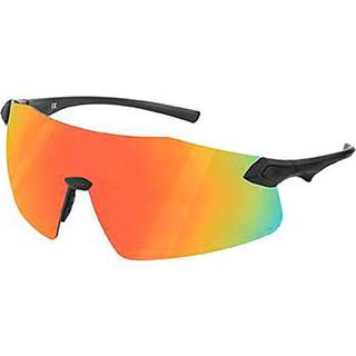 Massi Rush Cykelbriller Orange REVO polariseret linse - Sort