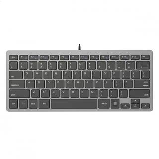 PLATINET k120 Office Tastatur - ENGELSK LAYOUT - Sølv/Sort