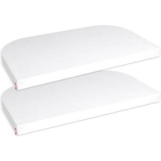 Babybay Jersey lagen, deluxe 2 stk. til Side by side seng Boxspring - hvid