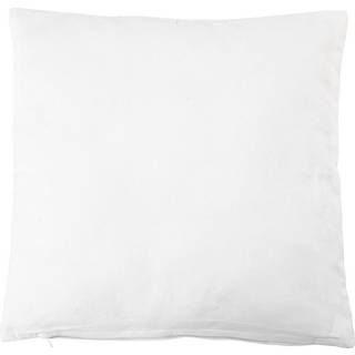 Elegant hvidt pudebetræk 40x40 cm i 100% bomuld