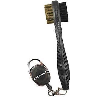 Champ Proactive Sports Dual-Bristle Club Brush med udtr?kkelig ledning sort