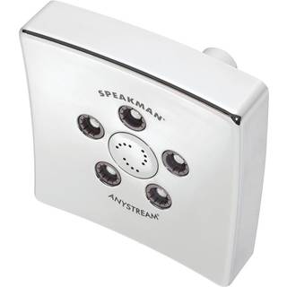 Speakman poleret krom S-3021 Kubos antream H?jtryk Justerbar 2,5 gpm bruserhoved