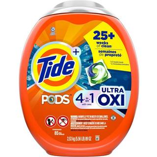 Tide Pods Liquid Vaskeri Detergent Soap PACS 4-N-1 Ultra Oxi Han kompatibelt 85 t?lling bygget i for-behandling til pletter