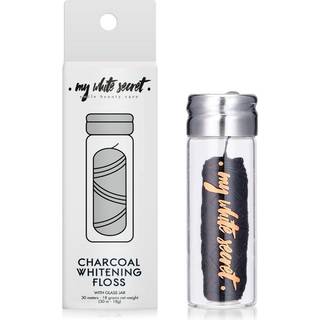 Tandtråd uden PFAS Charcoal My White Secret Glasdispenser