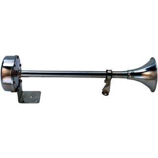 Signalhorn båd / trompethorn 12 V Roca Horn Trumpet, rustfrit stål, elektromagnetisk, udvendig, 345 mm