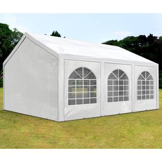 4x6m, Partytelt, PE-teltdug, hvid - (91110)
