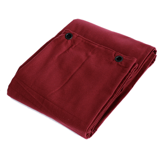 Molton Bagtæppe m. Øjer (Bordeaux) - 3x6 mtr.
