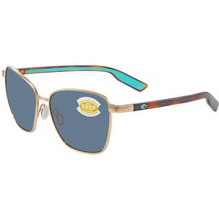 Costa Del Mar Paloma Polarized 400408 58 Solbriller Kvinder Guld - Shiny Gold - 58mm