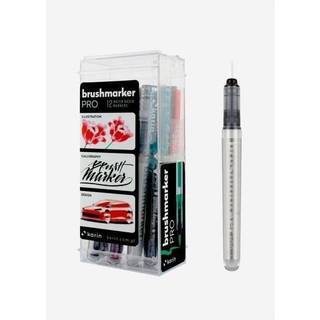 Brushmarker PRO Basic Colors Set 12 Farben + Blender