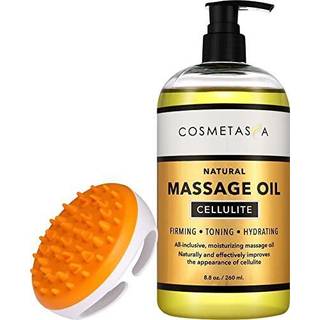 Cellulite Massage Oil med massager Mitt - 100% naturlig cellulite olie meget absorberbar og dybt gennemtr?ngt hud- Firmaer Toner strammer og fugt