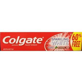 Colgate Anticavity Fluor-tandpasta Mousserende hvid kanel med kanel og naturlig myntesmagsgel - glutenfri