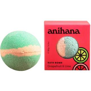 Anihana badebombe med kokosnøddeolie paraben gratis håndlavet luksus fizzers forfriskende grapefrugt & lime duft 6,3 oz