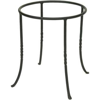 Achla Designs FB-14 Ring smedejern Metal Plant Birdbath Bowl Stand Flowerpot Holder Black