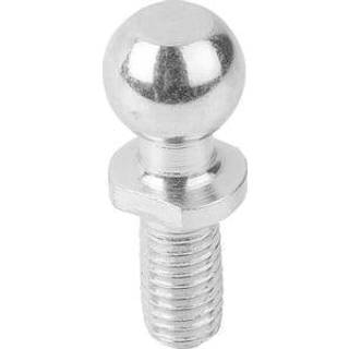 Kuglehoved DIN71803 for Vinkelled, D1: 10, Model: C med gevind M6, SW: 8, galvaniseret stål