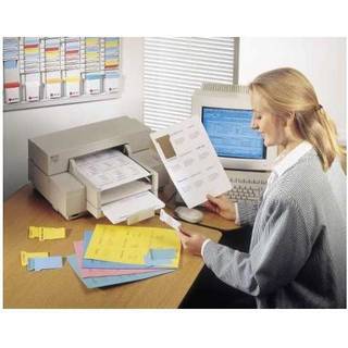 Printbare T-kort størrelse 2, Hvide, Nobo 2402002, 20ark