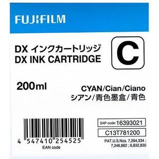 Fujifilm DX Ink Cartridge 200 ml cyan - Blækpatron Cyan