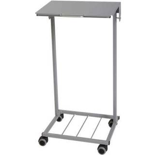 Tina Trolleys affaldsstativ med låg og hjul 100 liter sølv